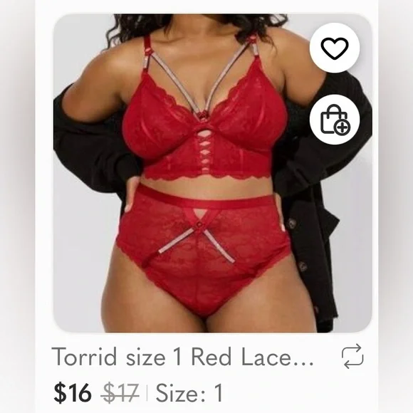 FOR @smndz18 torrid breaker and panties - SEE PICS - Picture 1 of 4